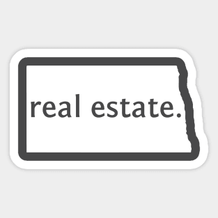 North Dakota State Real Estate T-Shirt Sticker